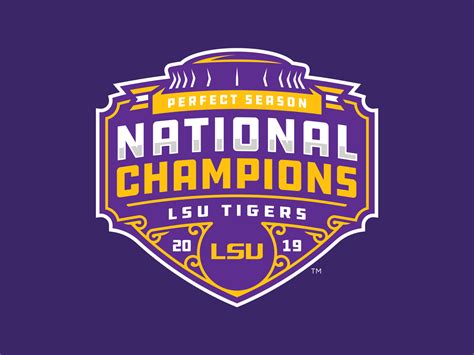 LSU TIGERS - 2019 NATIONAL CHAMPIONS - Logo Concept by Matthew Harvey ...