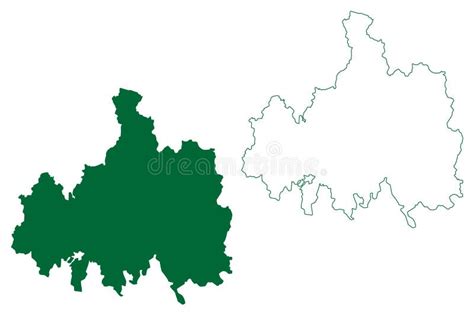 Rayagada District Odisha State, Republic of India Map Vector Illustration, Scribble Sketch ...