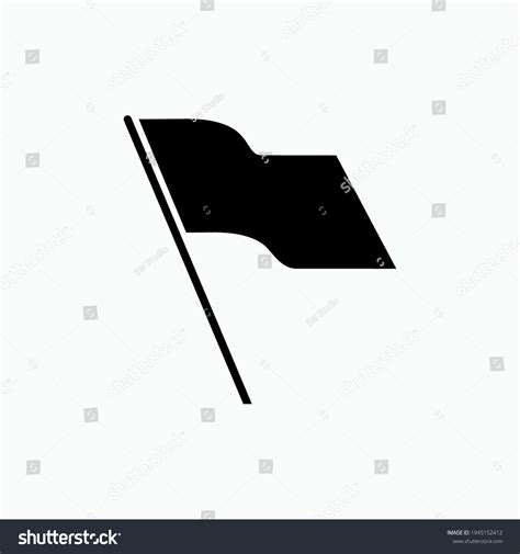 Black Flag Icon Mark Symbol Vector Stock Vector (Royalty Free ...