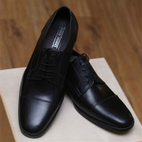 Leather black formal shoes for men – Uomo Attire