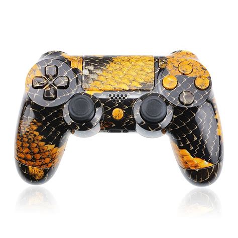 Wireless Controller Gold Dragon Cover Housing Case Shell For Ps4 Playstation 4 - Buy Cover ...