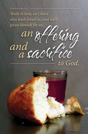 An Offering and Sacrifice Communion Letter-Size Bulletin | Church Partner