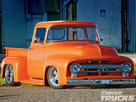 1956, Ford, F 100, Custom, Retro, Hot, Rod, Rods, Pickup, F100 Wallpapers HD / Desktop and ...