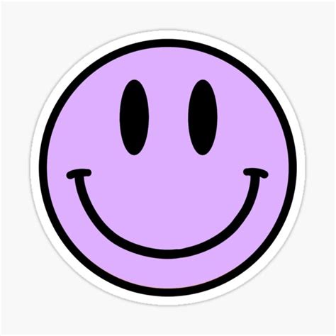 "purple smiley face" Sticker for Sale by maeveamcgregor | Redbubble