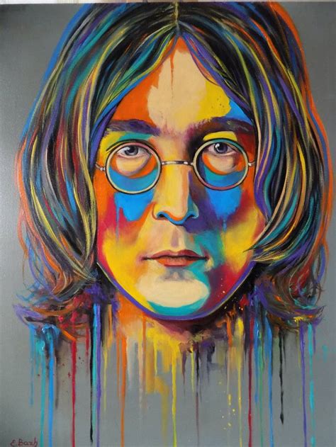 John Lennon ( The Beatles ) Painting by Eva Bazhenova | Saatchi Art