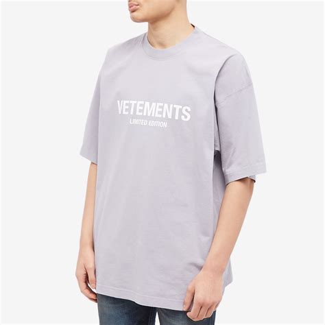 VETEMENTS Logo T-Shirt Lavender | END.