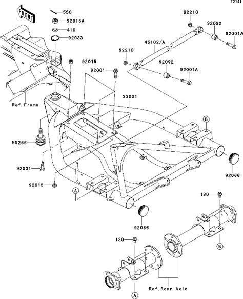 Powersports Kawasaki - KAF400 (MULE 600) 2014 - Swingarm