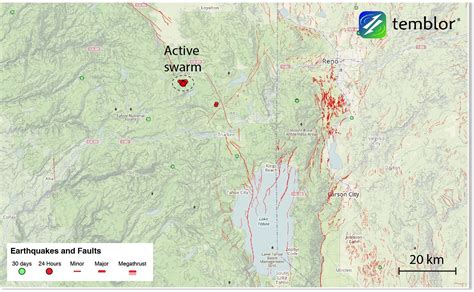 Seismic swarm in process west of Reno, Nevada — Earth Changes — Sott.net