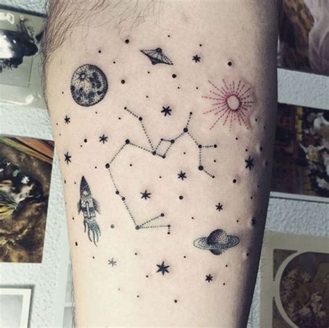 50+ Best Orion Constellation Tattoo Designs (2024) Hunter, Belt, Nebula