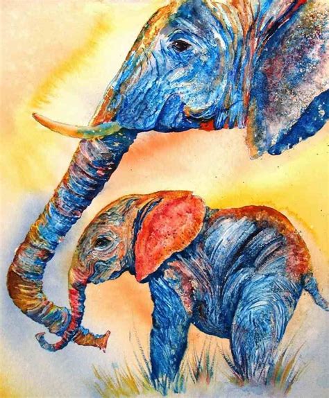 Image result for abstract elephant painting | Elephant painting, Watercolor elephant, Elephant art