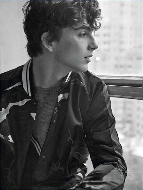 Timothée Chalamet Connects with L'Officiel Hommes Italia