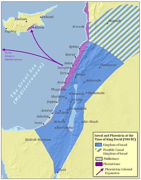 Phoenicia Bible Map