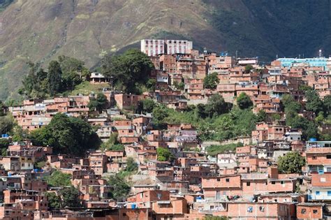 Premium Photo | A view shows the slum of petare, venezuela