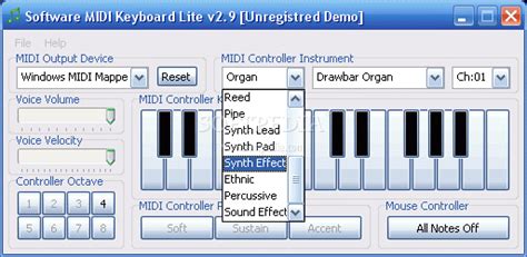 Software Midi Keyboard Lite