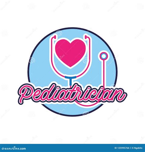 Pediatrician Logo For Doctor Or Clinic, Vector Illustration | CartoonDealer.com #125995800