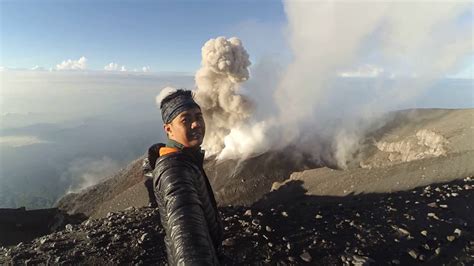 Mount Semeru Volcano Eruption at close view - YouTube