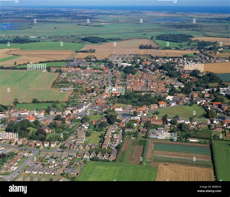 aerial view of martham, norfolk, england Stock Photo - Alamy