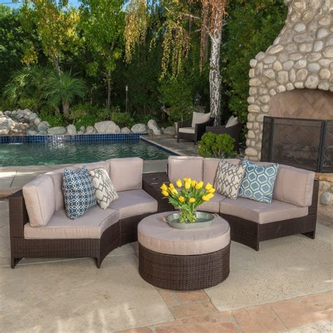 Buy Riviera 6pc Outdoor Sectional Sofa Set w/ Storage Trunk by ...