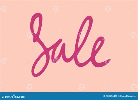 Sale Lettering. Vector Calligraphy. Handwritten Text. SALE Word, Text, Inscription. Sketch ...