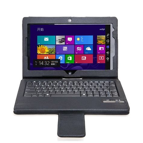 Wireless Bluetooth Keyboard Folio Case for Lenovo ThinkPad Tablet 2 10. ...