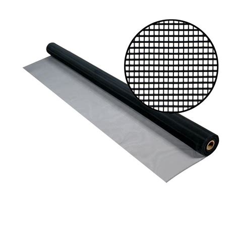 Phifer 48 in. x 50 ft. Black Aluminum Screen-3001258 - The Home Depot