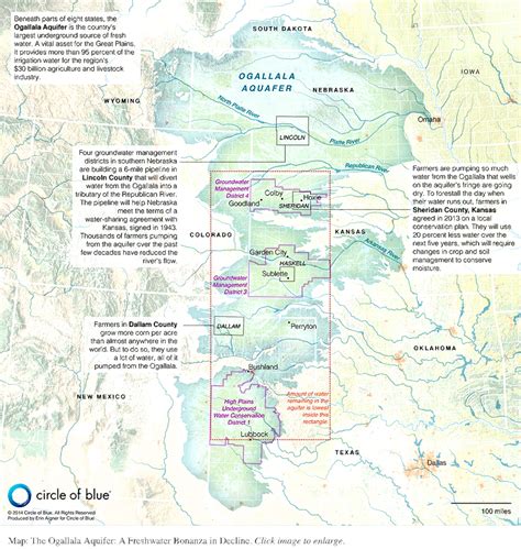 Circle of Blue Shares Important Map of the Ogallala Aquifer