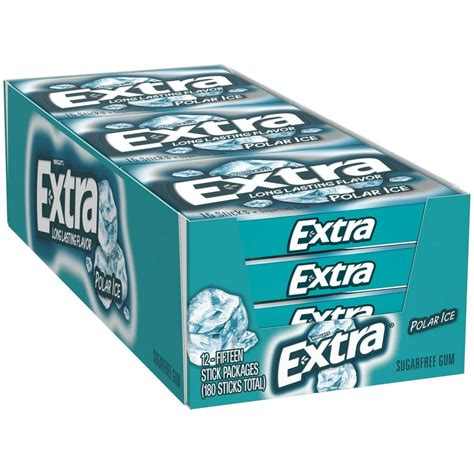 Extra Polar Ice Sugar-Free Gum (15 Count 12 Pack) - Walmart.com ...