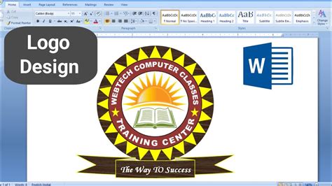 How to make a logo design in Microsoft word? | Logo design in MS Word 2007 | Logo Design in ...