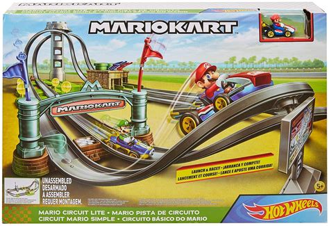 Hot Wheels Mario Kart Mario Circuit Lite Track Set - Walmart.com