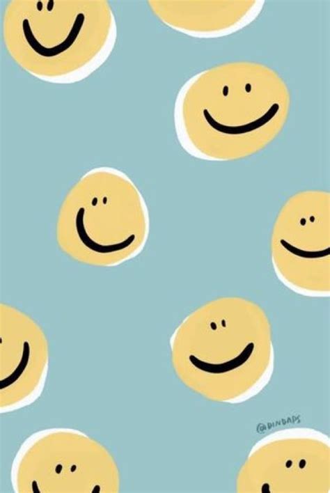 Aesthetic Preppy Wallpaper Smiley Face - Diariesid