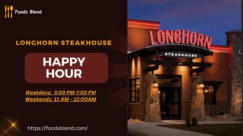 Longhorn Steakhouse Happy Hour Times and Menu with Prices