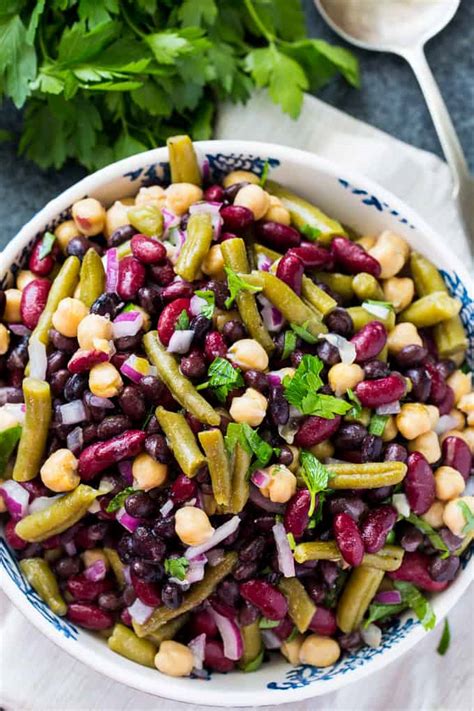 Clean 4-Bean Salad - Skinny Southern Recipes