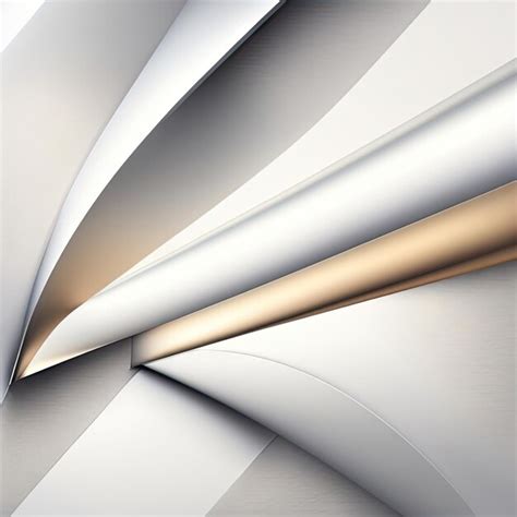 Premium AI Image | White silver geometric universal background