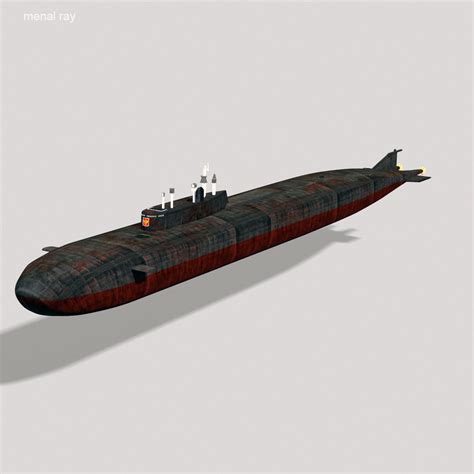 3ds max oscar-class submarine