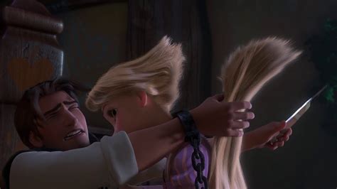 Tangled Rapunzel Hair Cut Off