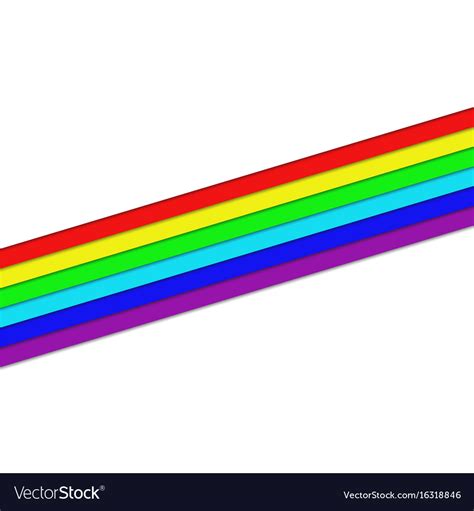 Rainbow stripes - graphic element Royalty Free Vector Image