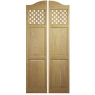 Custom Full Length Poplar Swinging Cafe Doors/ Saloon Interior Doors for 24"-36" Door Openings