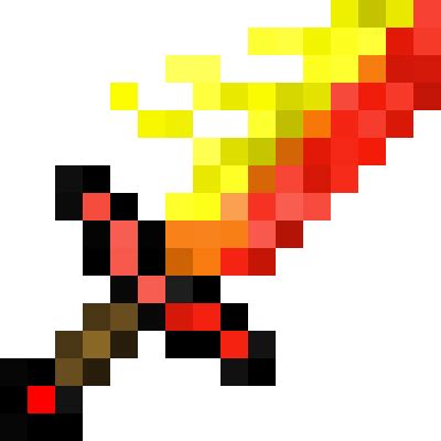 Fire sword | Minecraft Items | Tynker
