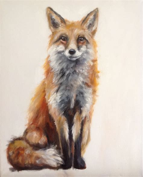 Mr Fox (2015) Oil painting by Louise Brown | Artfinder