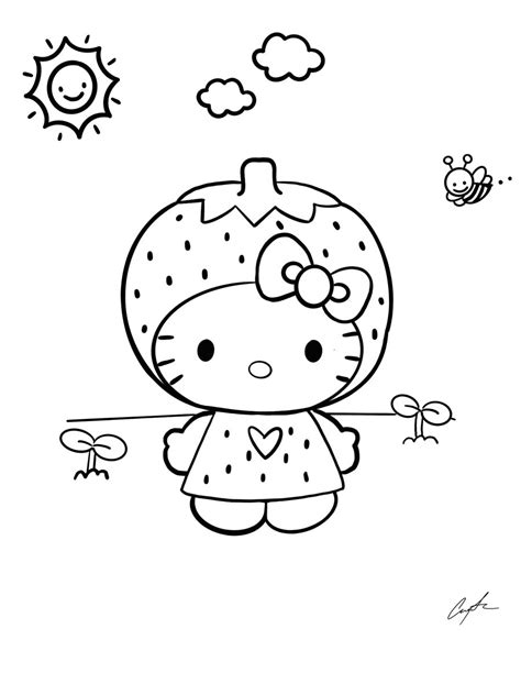 coloring page 🖍 made by me🌟 | Libro de dibujo, Hello kitty para ...