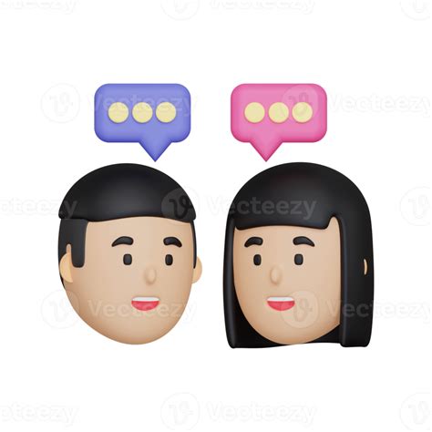3d People Communication icon 10871745 PNG