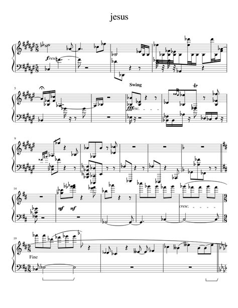 jesus Sheet music for Piano (Solo) | Musescore.com