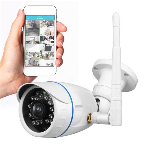 Wireless Outdoor IP Security Camera - Weatherproof HD 720p Home WiFi Surveillance Internet Video ...