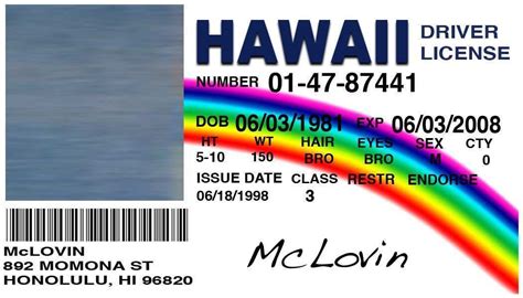 66 Visiting Hawaii Id Card Template for Ms Word by Hawaii Id Card Template - Cards Design Templates