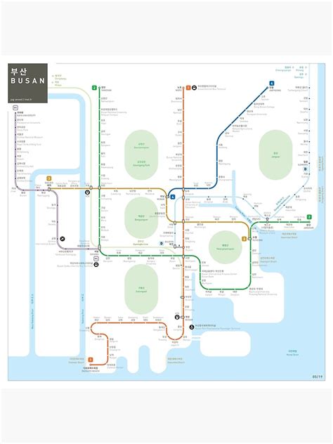 Busan Metro Map Premium Matte Vertical Poster Designed & Sold By ...