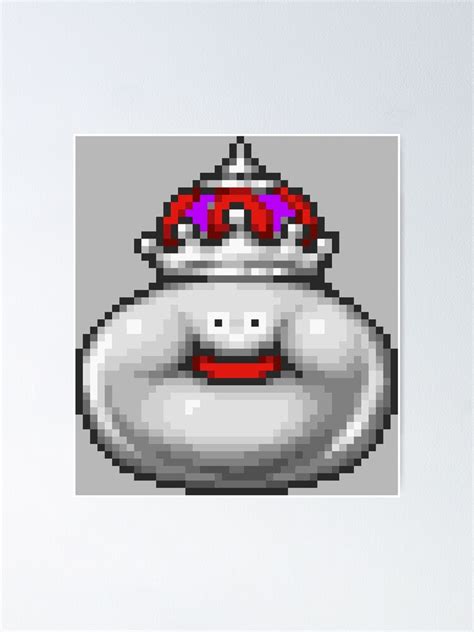 "King Metal Slime Sprite" Poster by SpriteGuy95 | Redbubble