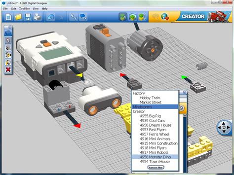 Die NXTe Ebene: Neue Version 2.3 des LEGO Digital Designer