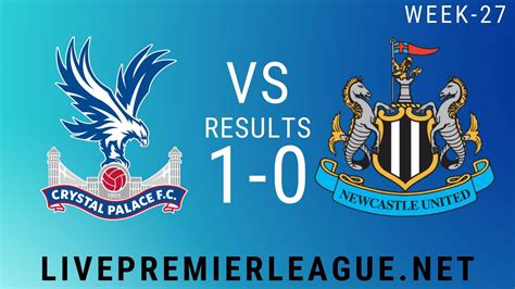 Crystal Palace Vs Newcastle United | Week 27 Result 2020