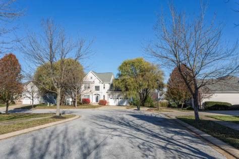 residential street in Pikesville, MD