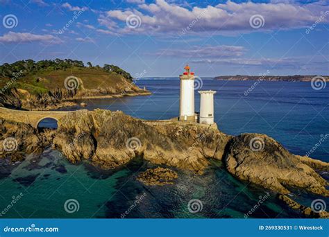 View of Le Phare Du Petit Minou. Lighthouse in Plouzane, France Stock Image - Image of building ...